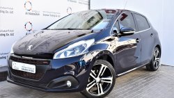 Peugeot 208 1.6L GT LINE 2018 GCC SPECS AGENCY WARRANTY UP TO 2023 OR 100,000KM