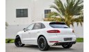Porsche Macan Turbo - 3Y Warranty - GCC - AED 4,389 PER MONTH - 0% DOWNPAYMENT