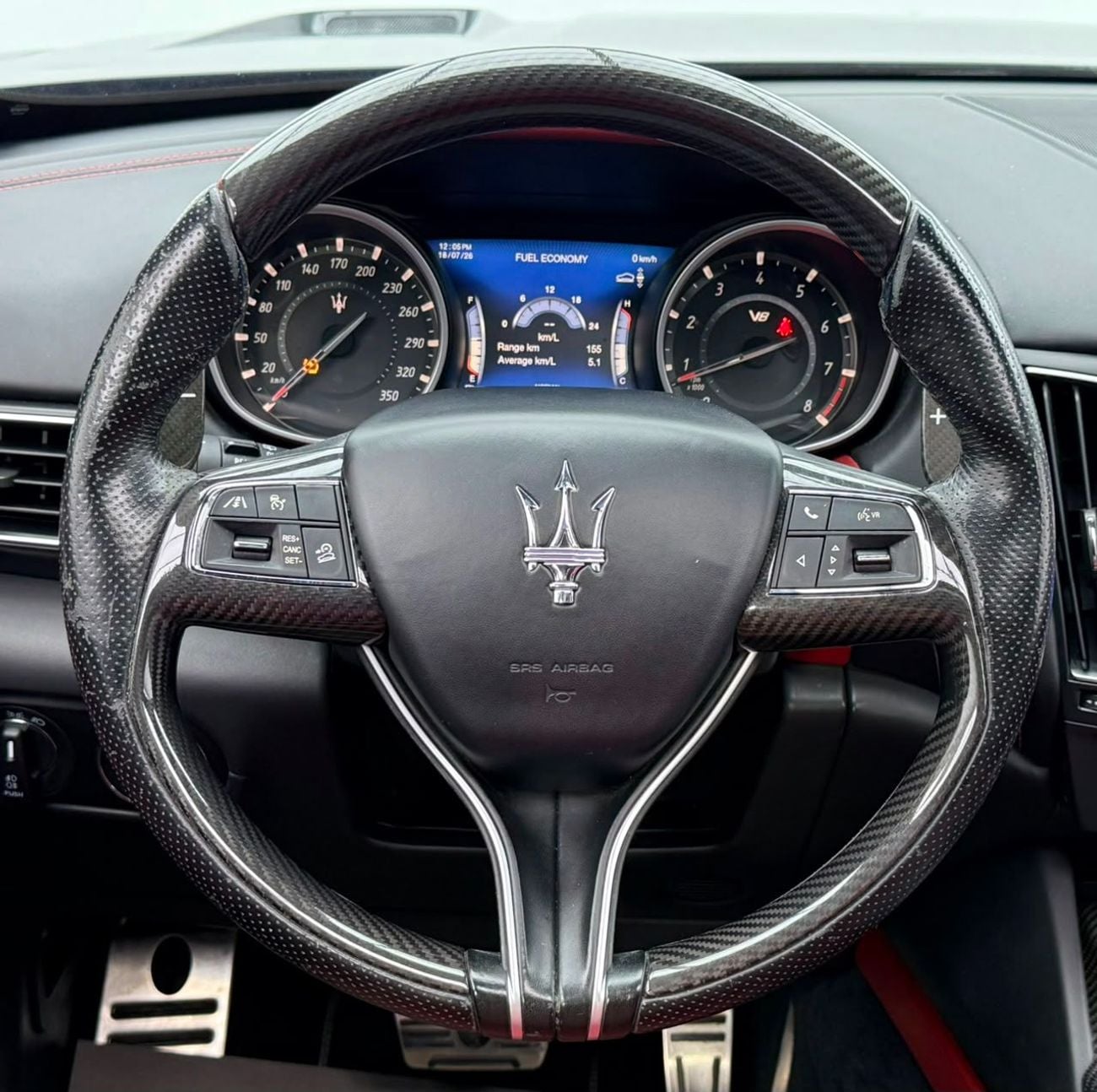 مازيراتي ليفونت TROFEO 2019 Maserati Levante Trofeo, Warranty, Carbon Fiber Interior, Excellent Condition, GCC