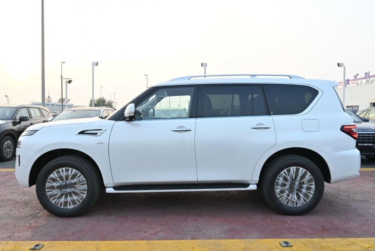 Nissan Patrol Nissan Patrol LE 5.7L V8 Petrol Model 2023 Color White , 360 Camera, Cruiser Control, Memory Driver