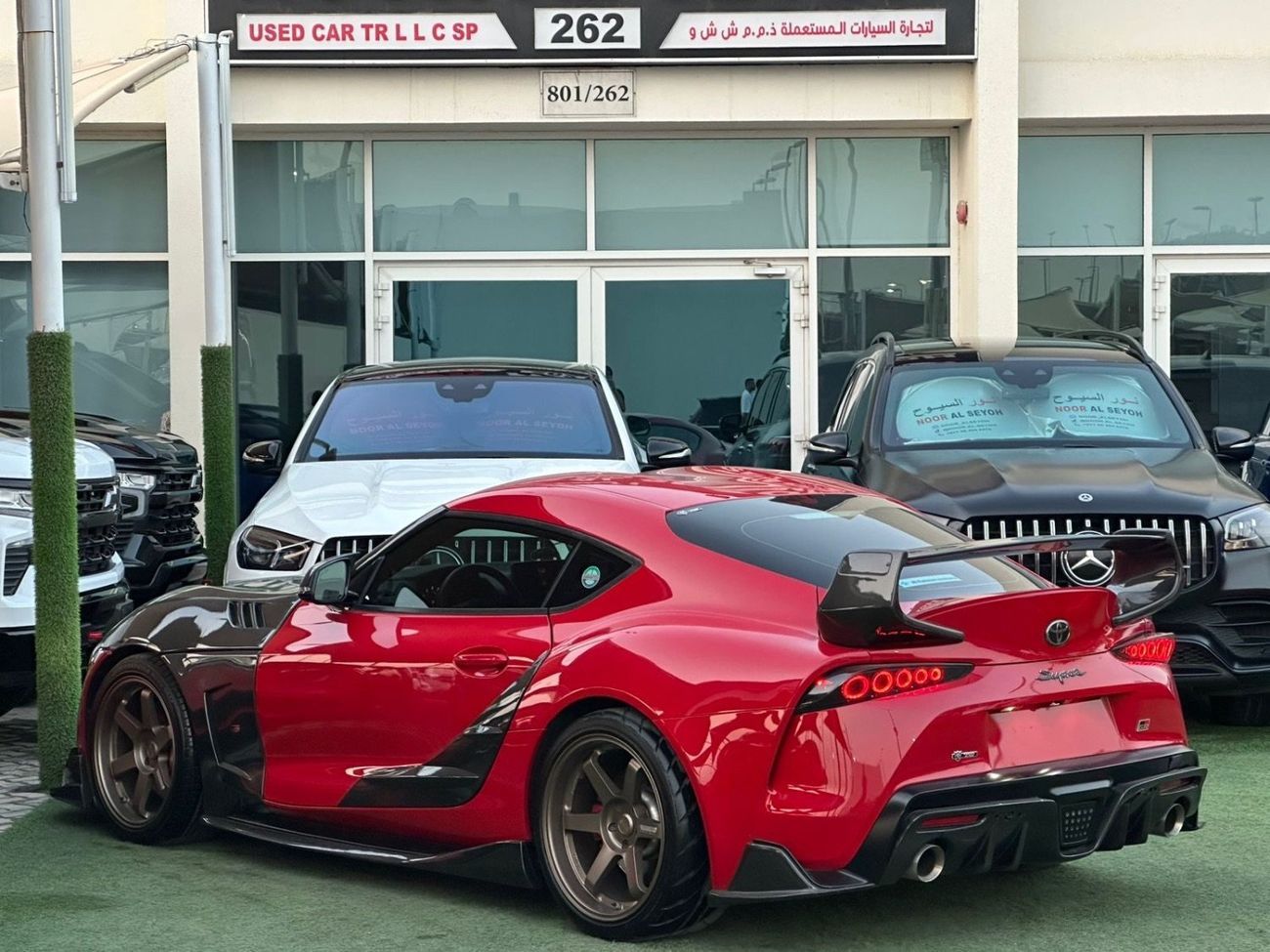 Toyota Supra GR RB 3.0L TOYOTA SUPRA GR GCC 2023 Service history Perfect Condition  full option Full Carbon fiber