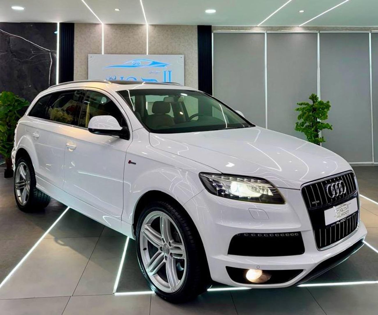 Audi Q7 TFSI quattro Sports Style Package 3.0L AMAZING WHITE AUDI Q7 S_LINE V6 || FULL OPINION || GCC || 7 S