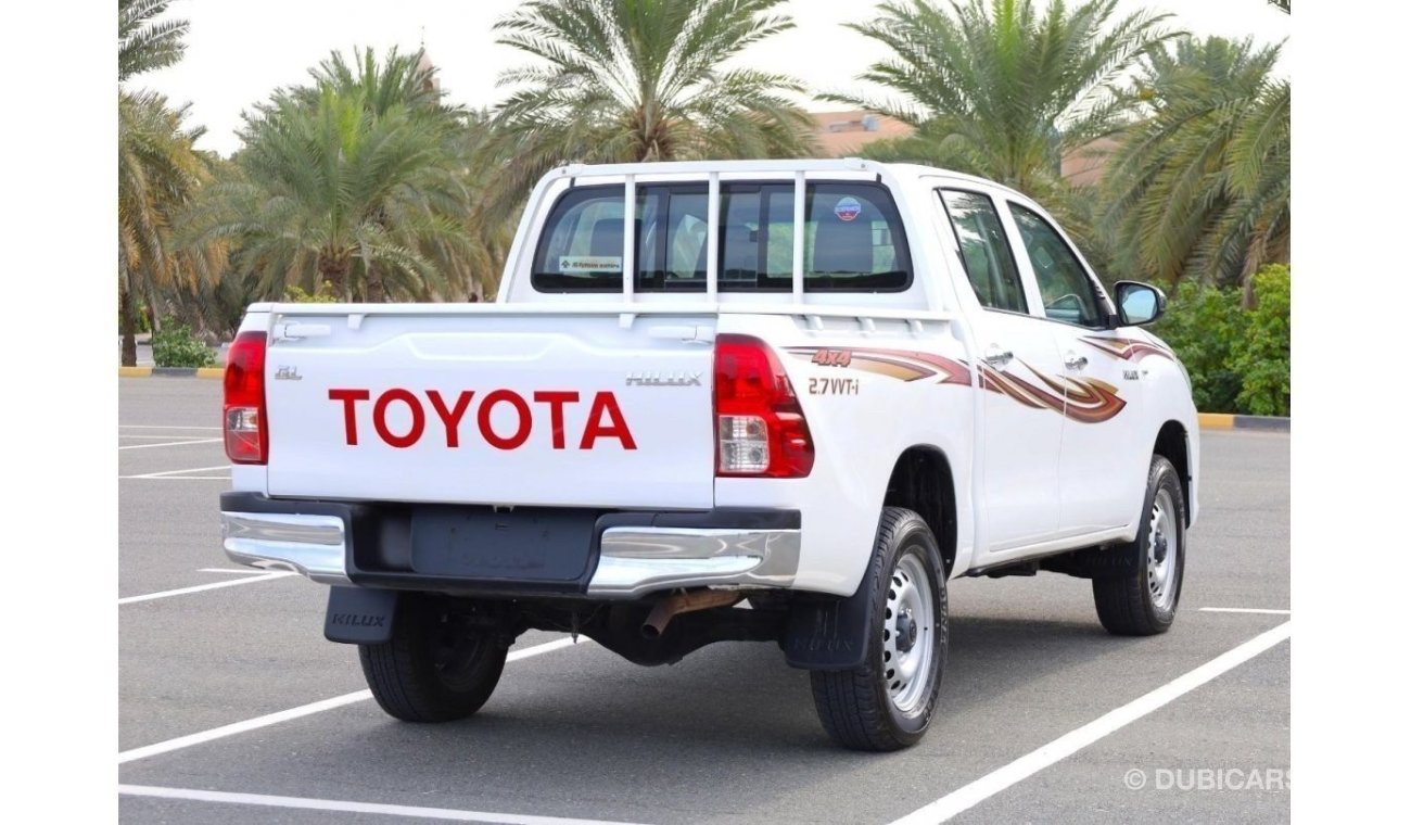 Toyota Hilux GL | 4X4 - 2.7L PETROL - AUTOMATIC - D/CABIN | GCC SPECS | BEST PRICE