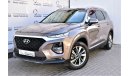 Hyundai Santa Fe AED 1760 PM | 0% DP | 2.4L 2WD 2019 GCC WARRANTY