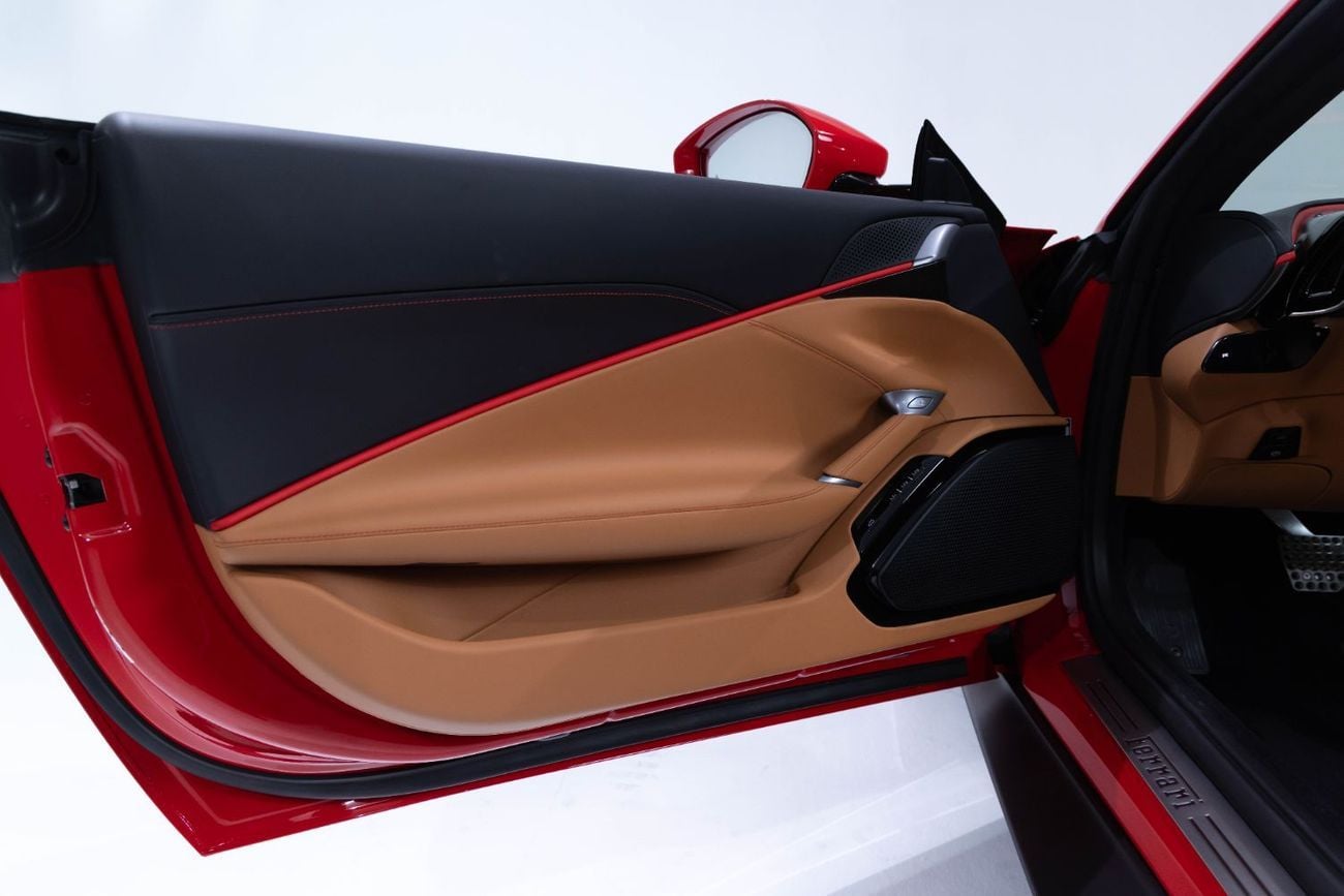 فيراري روما Spider – Delivery Mileage | Red Exterior | Cuoio Interior