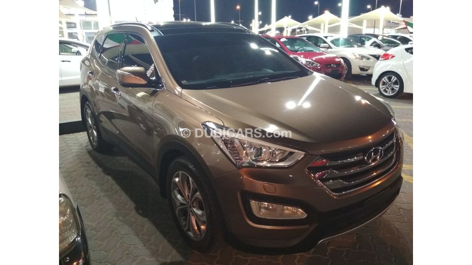Used Hyundai Santa Fe BROWN 2014 GCC NUMBER 1 FULL OPTION LEATHER ...
