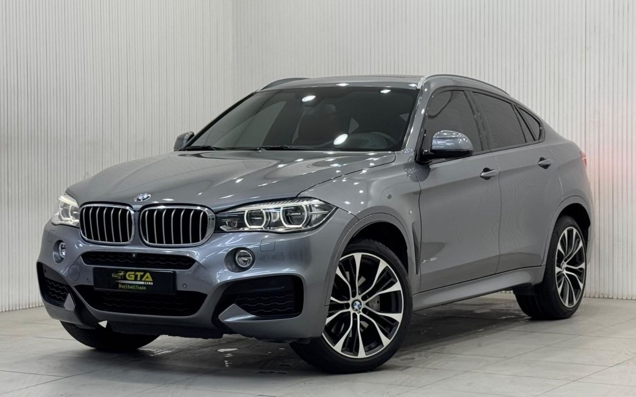 بي أم دبليو X6 50i M Sport 4.4L 2018 BMW X6 xDrive50i M-Kit, Warranty, Full BMW Service History, Low Kms, GCC
