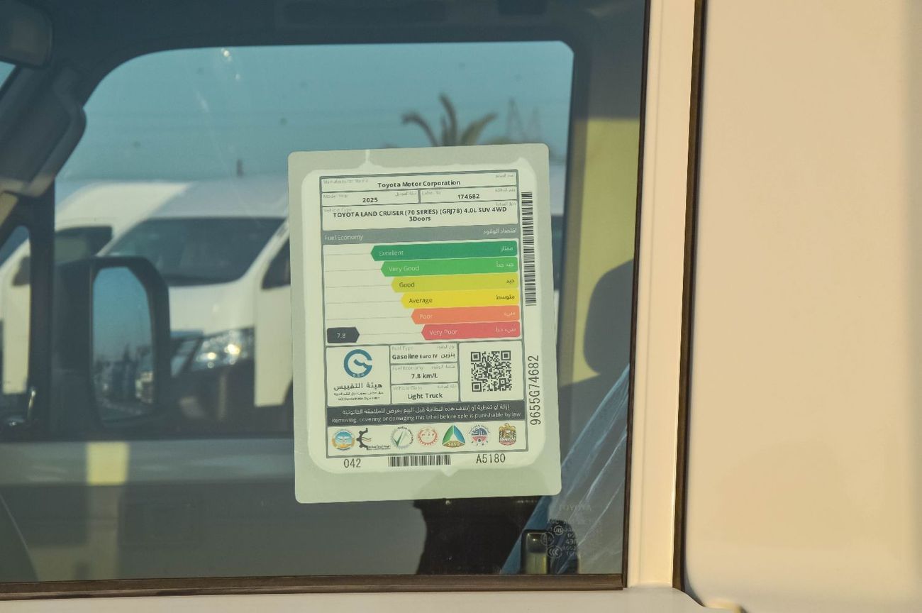 تويوتا لاند كروزر 70 TOYOTA LAND CRUISER 78 4.0L 4WD MT 3DOOR SUV 2025