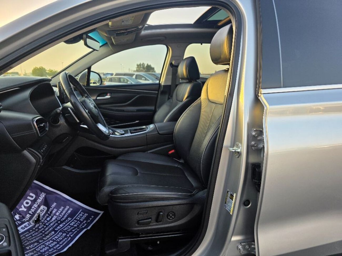 هيونداي سانتا في 2021 Model Limited Edition Paranomic roof, 360 camera,  Push button and Trunk automatic