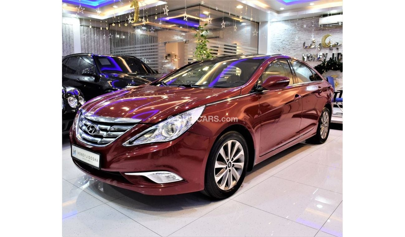 هيونداي سوناتا 2014 Model!! in Red Color! GCC Specs
