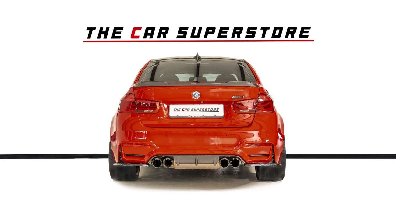 BMW M3 Competition 3.0L Rosso Corsa BMW Individual Color-Carbon Ceramic Brakes-Gold Brake Calipers