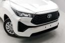 Toyota Innova GL 2.0L - Platinum White Pearl Inside Black & Brown | Export Only