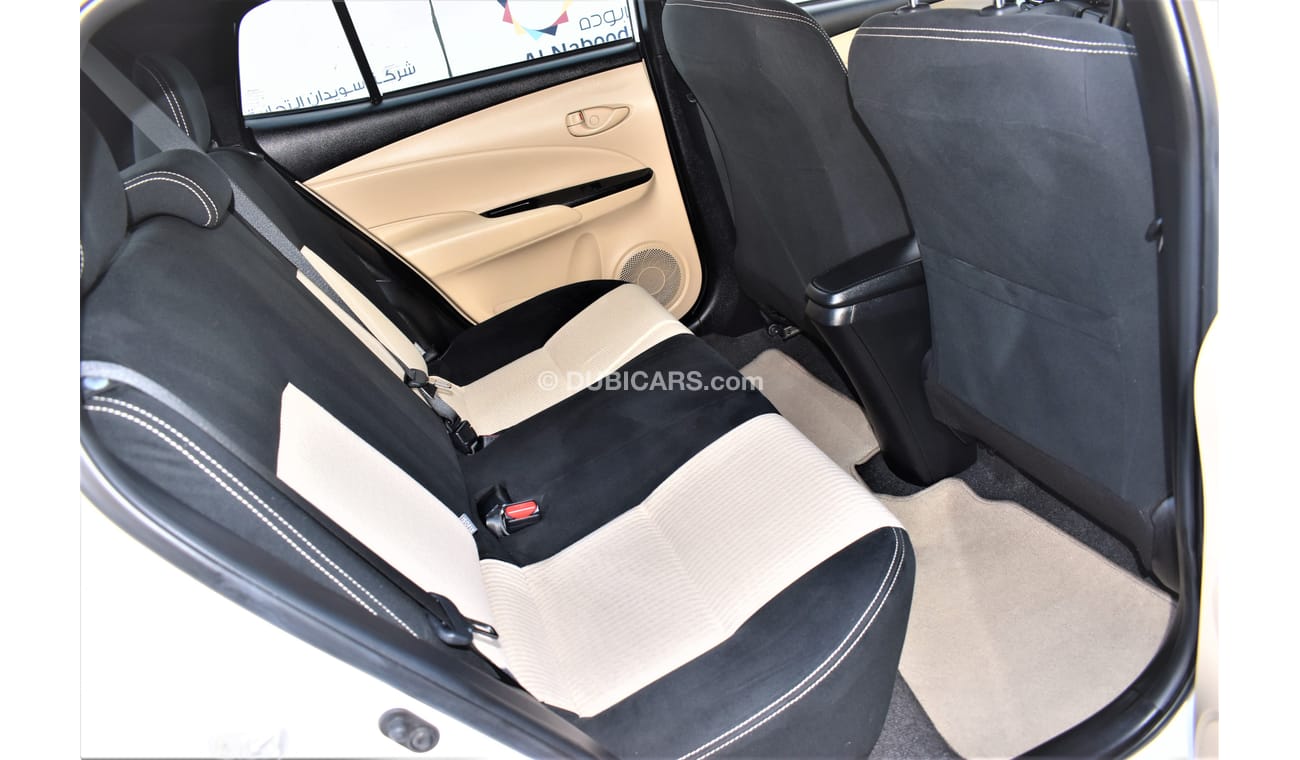 Toyota Yaris AED 919 PM | 1.3L SE HATCHBACK 2019 GCC WARRANTY