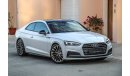 Audi A5 Coupe 2017 GCC under agency Warranty with Zero downpayment.