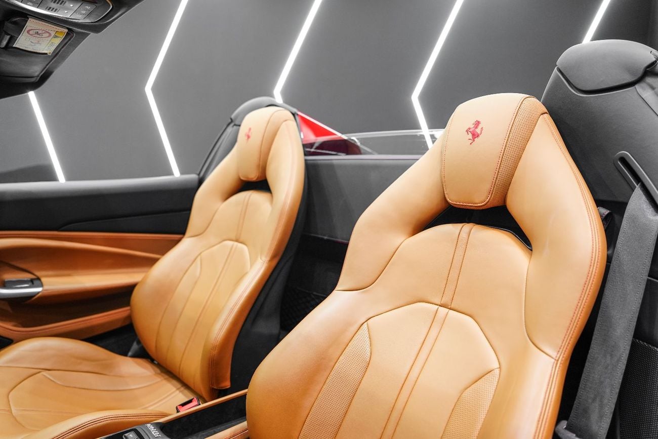 Ferrari F8 Spider 3.9T V8 Passenger Display, Service Package Till 2028, GCC Spec!!