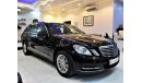 مرسيدس بنز E200 ONLY 135000 KM Mercedes Benz E200 2012 Model!! in Black Color! GCC Specs
