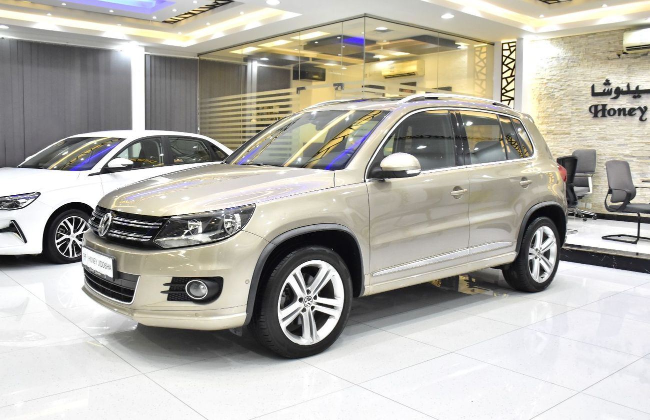 Volkswagen Tiguan EXCELLENT DEAL for our Volkswagen Tiguan R-Line ( 2016 Model ) in Beige Color GCC Specs
