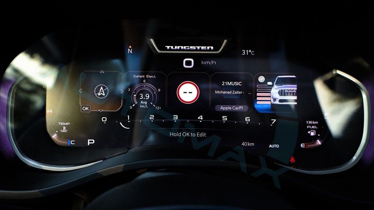 رام 1500 (For Export , НА ЭКСПОРТ) PY 26/26 TUNGSTEN SST H.O 3.0TT GCC Без пробега