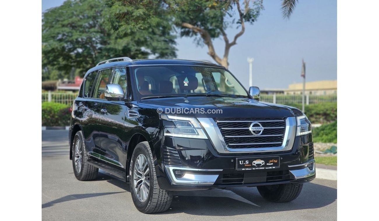 Nissan Patrol LE Platinum City NISSAN PATROL PLATINUM V8 2021 GCC SINGLE OWNER WITH AGENCY SERVICE IN MINT CONDITI