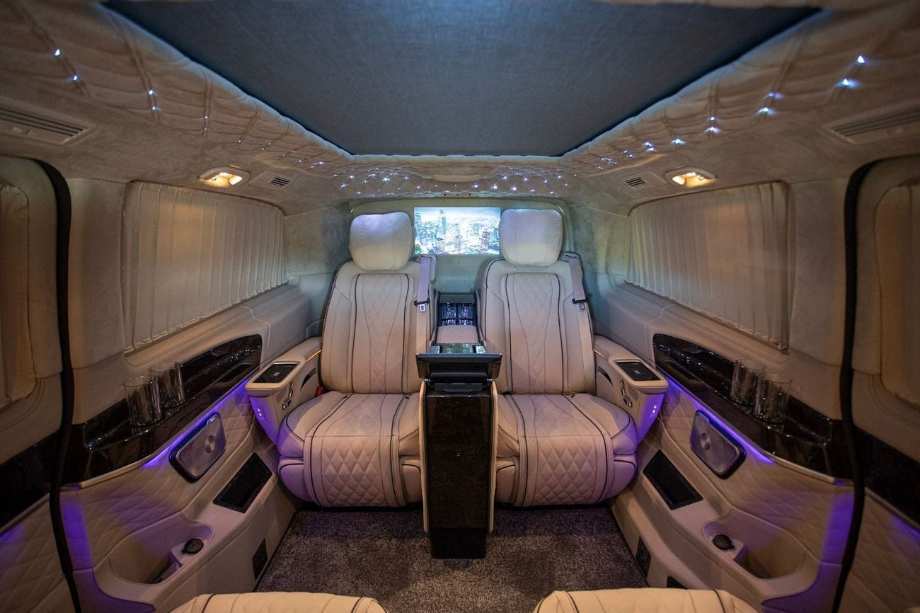 Mercedes Benz V300 AVANTGARDE Senzati® Jet Class® Oryx Edition® — Bespoke 6-Seat Silk Beige Leather | Mercedes-Benz Strategic Part