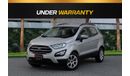 Ford EcoSport Trend | 1,077 P.M  | 0% Downpayment | Excellent Condition!