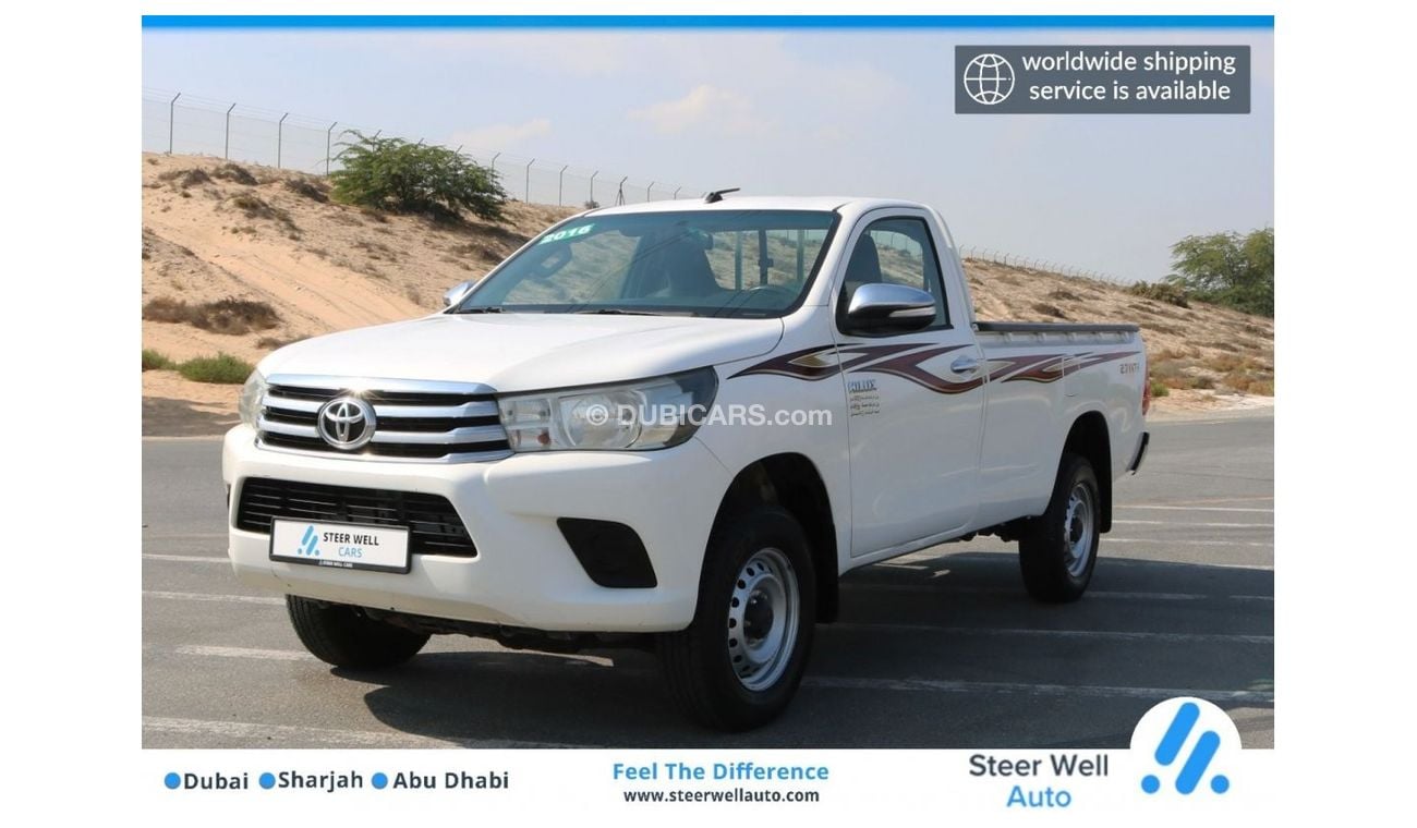 Toyota Hilux 2016 | HILUX SINGLE CABIN 4X4 GLX M/T WITH GCC SPECS AND EXCELLENT CONDITION