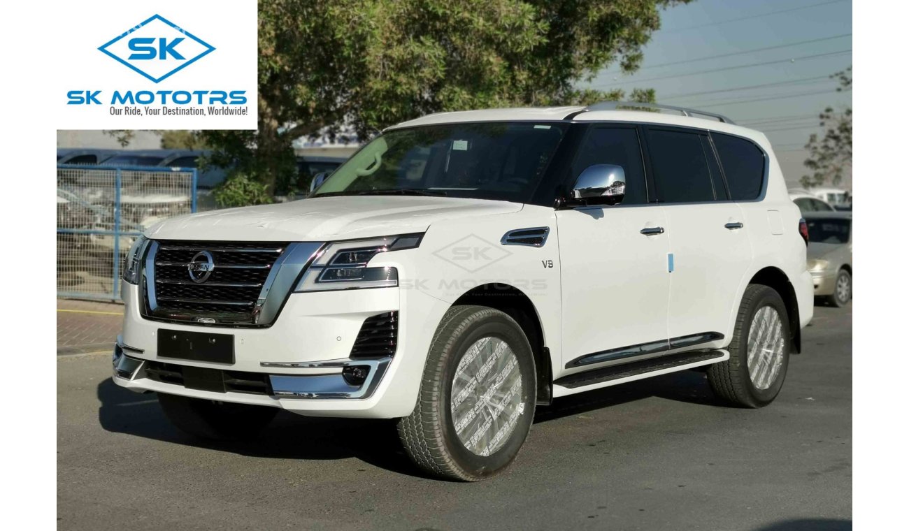 نيسان باترول 5.6L V8 PETROL, 20" RIMS, NAVIGATION, DEFOGGER BUTTON, BSM, AHB, HEATED SEATS (CODE # NPFO02)