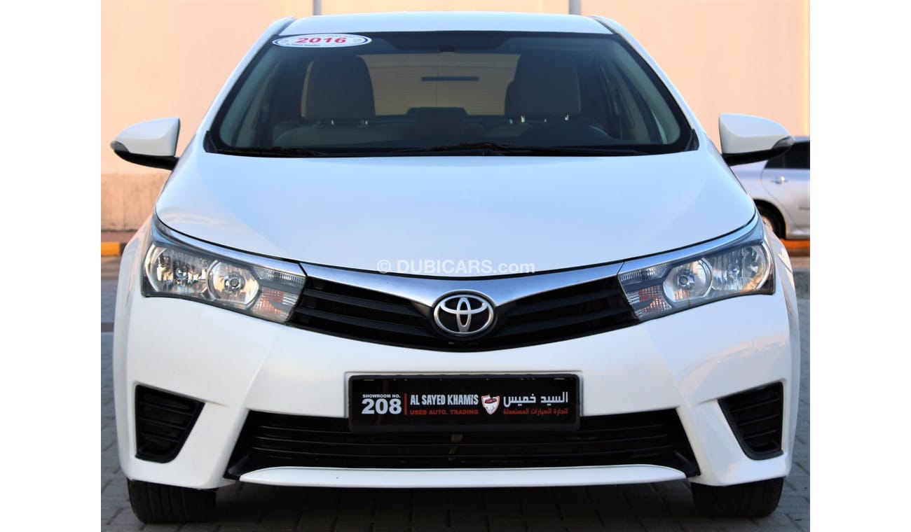 تويوتا كورولا تويوتا كورولا 2016 خليجي 1600 سي سي  بحالة ممتازة بدون حوادث نظيفه جدا من الداخل والخارج