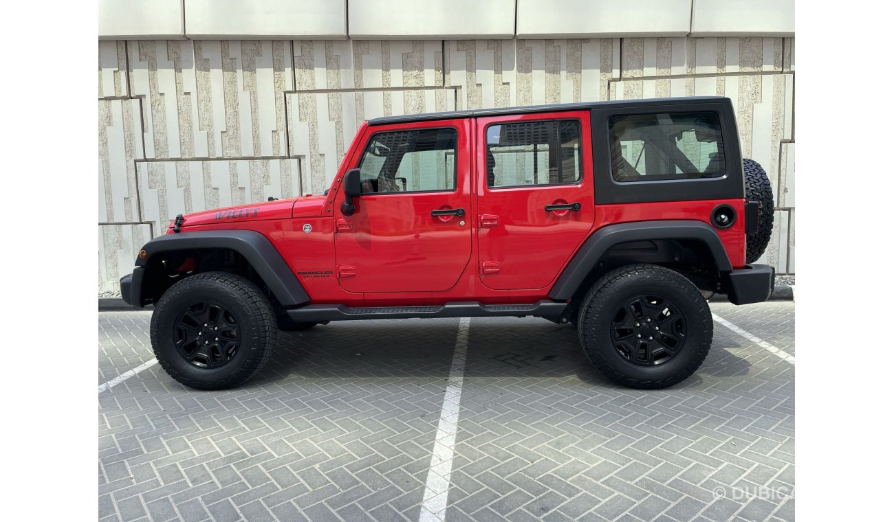 جيب رانجلر 3.6L | UNLIMITED WILLYS|  GCC | EXCELLENT CONDITION | FREE 2 YEAR WARRANTY | FREE REGISTRATION | 1 Y