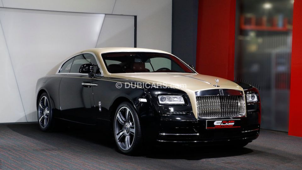 Used Rolls-Royce Wraith Gold Vinyl Wrap 2014 for sale in Dubai - 93859