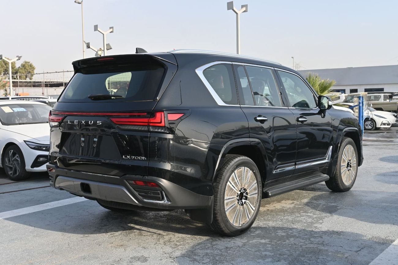 لكزس LX 700h Lexus LX700h Signature 3.5L Twin-Turbo + Hybrid V6, Model 2026, Color Black inside Red