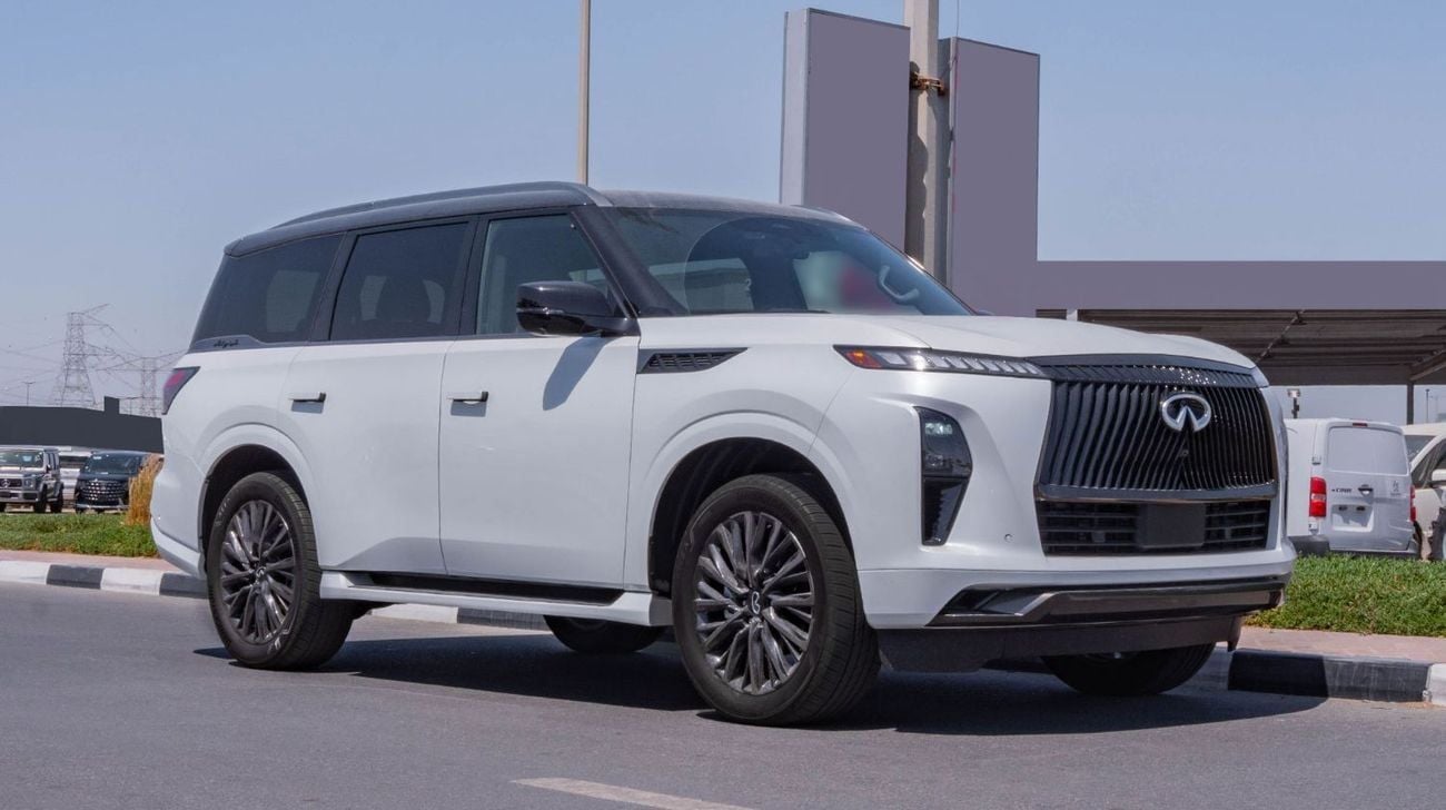 إنفينيتي QX80 AUTOGRAPH CAPTAIN CHAIRS 2026 Infiniti QX80 3.5L AT Petrol with Captain Seat (White-Red)