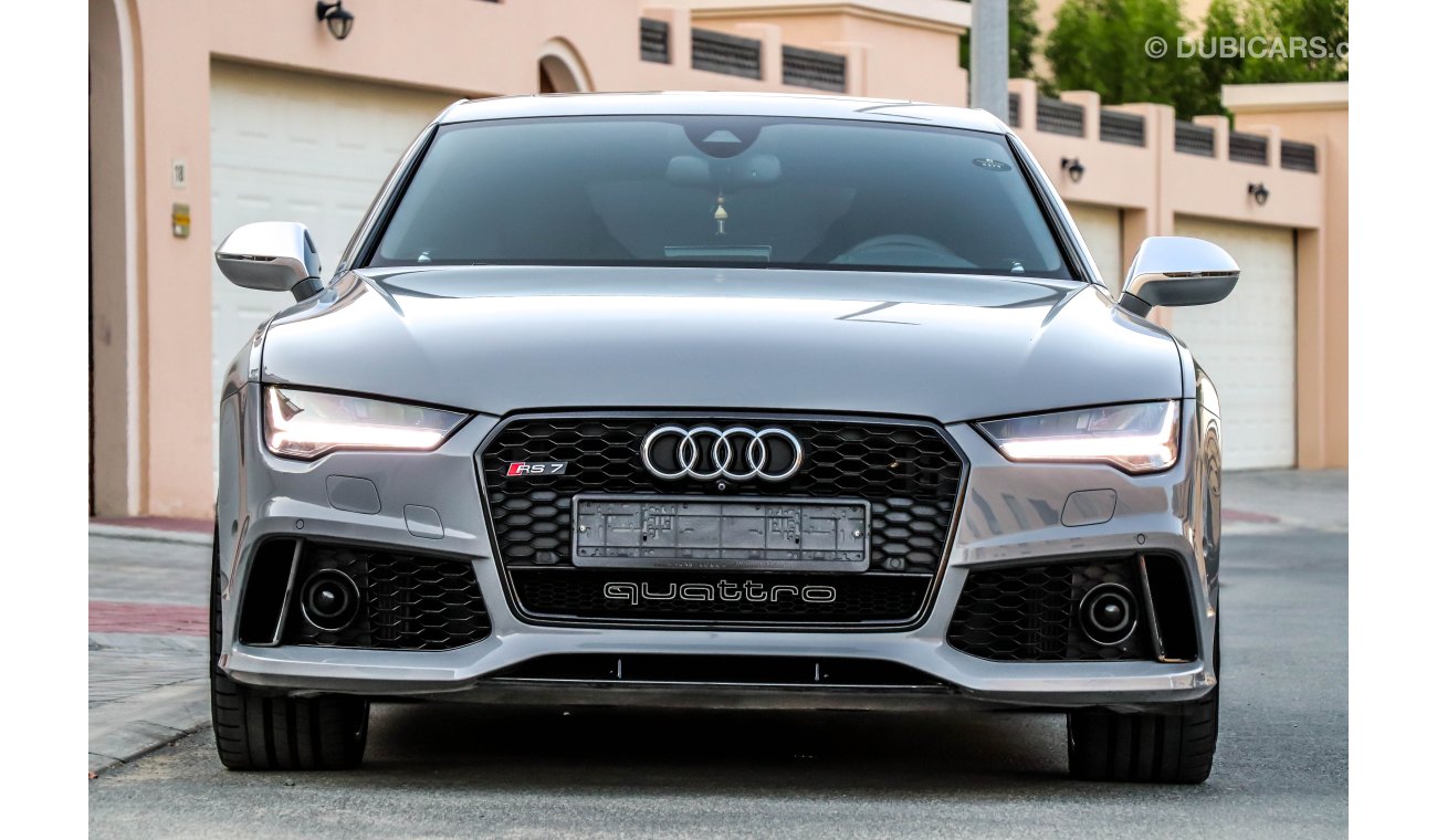 Audi RS7 (NARDO GREY) 2016 GCC under Warranty with Zero Down-Payment.