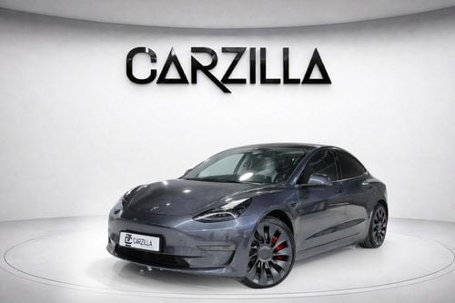 Tesla Model 3 Performance (AWD) AED 2,350 / Monthly l 0% Down payment l Performance l Excellent Condition