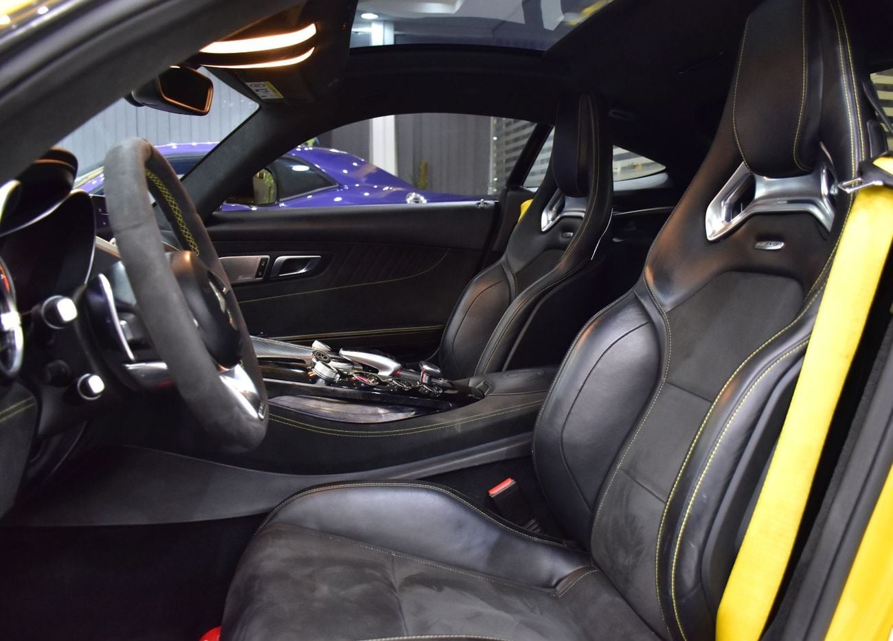 Mercedes Benz AMG GT EXCELLENT DEAL for our Mercedes Benz AMG GTs ( 2015 Model ) in Yellow Color GCC Specs