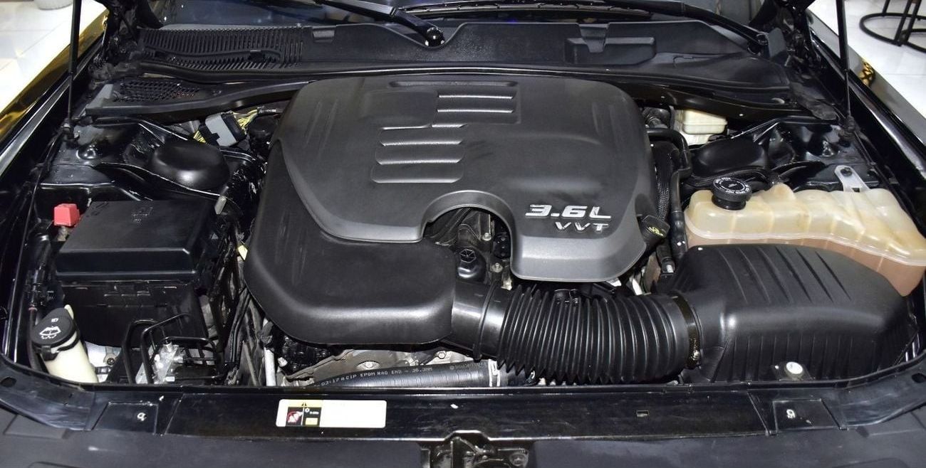 دودج تشالينجر EXCELLENT DEAL for our Dodge Challenger V6 ( 2014 Model ) in Black Color GCC Specs