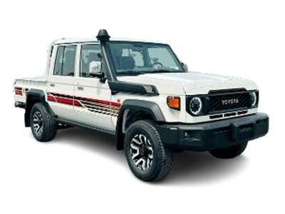 تويوتا لاند كروزر بيك آب ECTATL001 – 2025 Toyota LC79 Double Cab Pick Up - 4.0L Petrol Auto - Full - White with Tan Interior