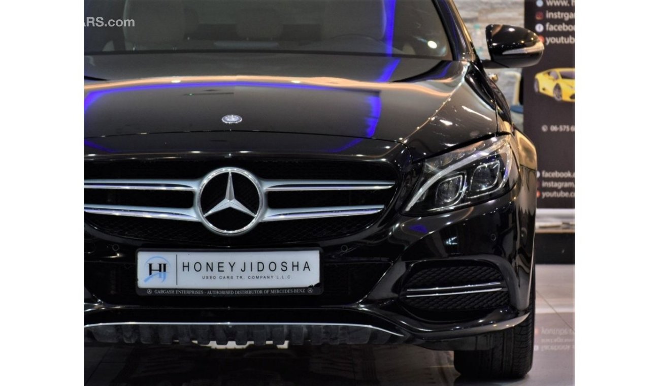 مرسيدس بنز C200 EXCELLENT DEAL for our Mercedes Benz C200 ( 2015 Model! ) in Black Color! GCC Specs