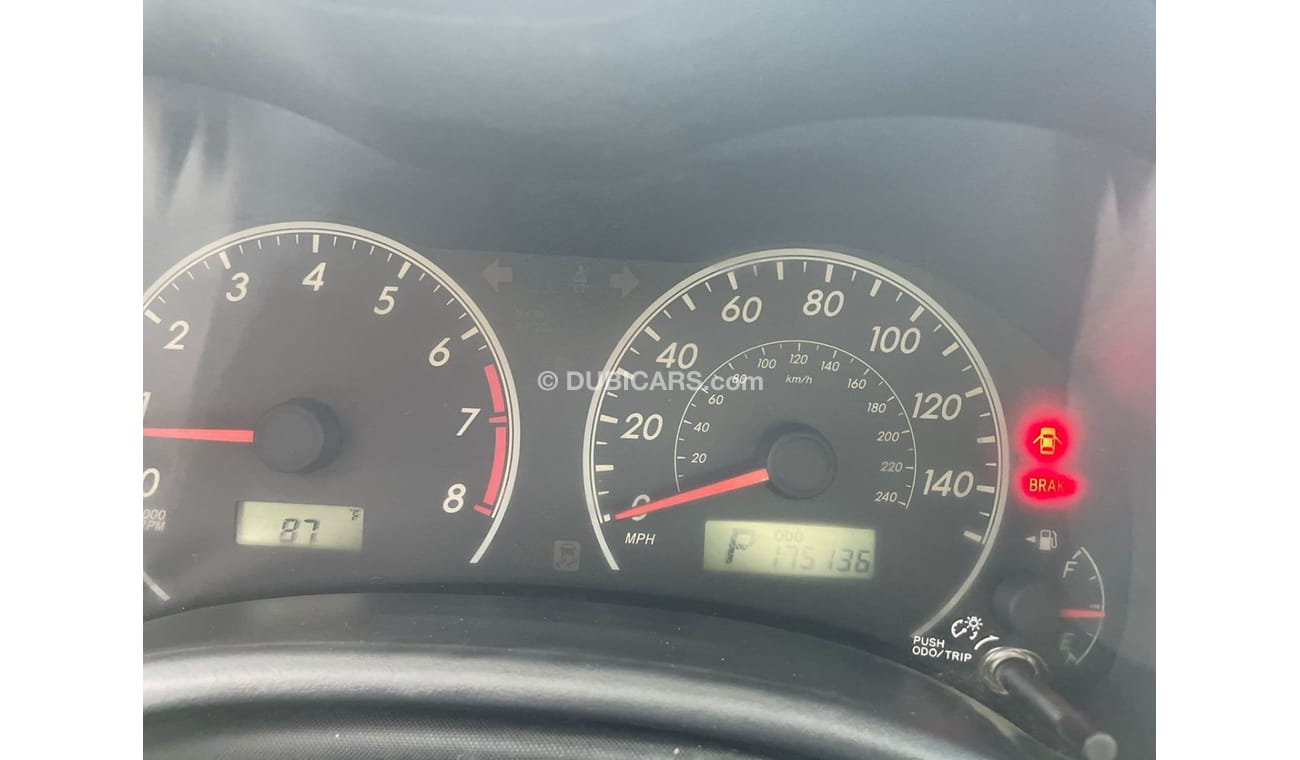 Toyota Corolla 2012 TOYOTA COROLLA 1.8L,V4 / EXPORT ONLY
