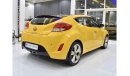 هيونداي فيلوستر EXCELLENT DEAL for our Hyundai Veloster ( 2015 Model ) in Yellow Color GCC Specs