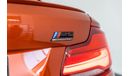 BMW M2 2019 BMW M2 Competition Pack / BMW 5 Year Warranty & BMW 5 Year Service Pack