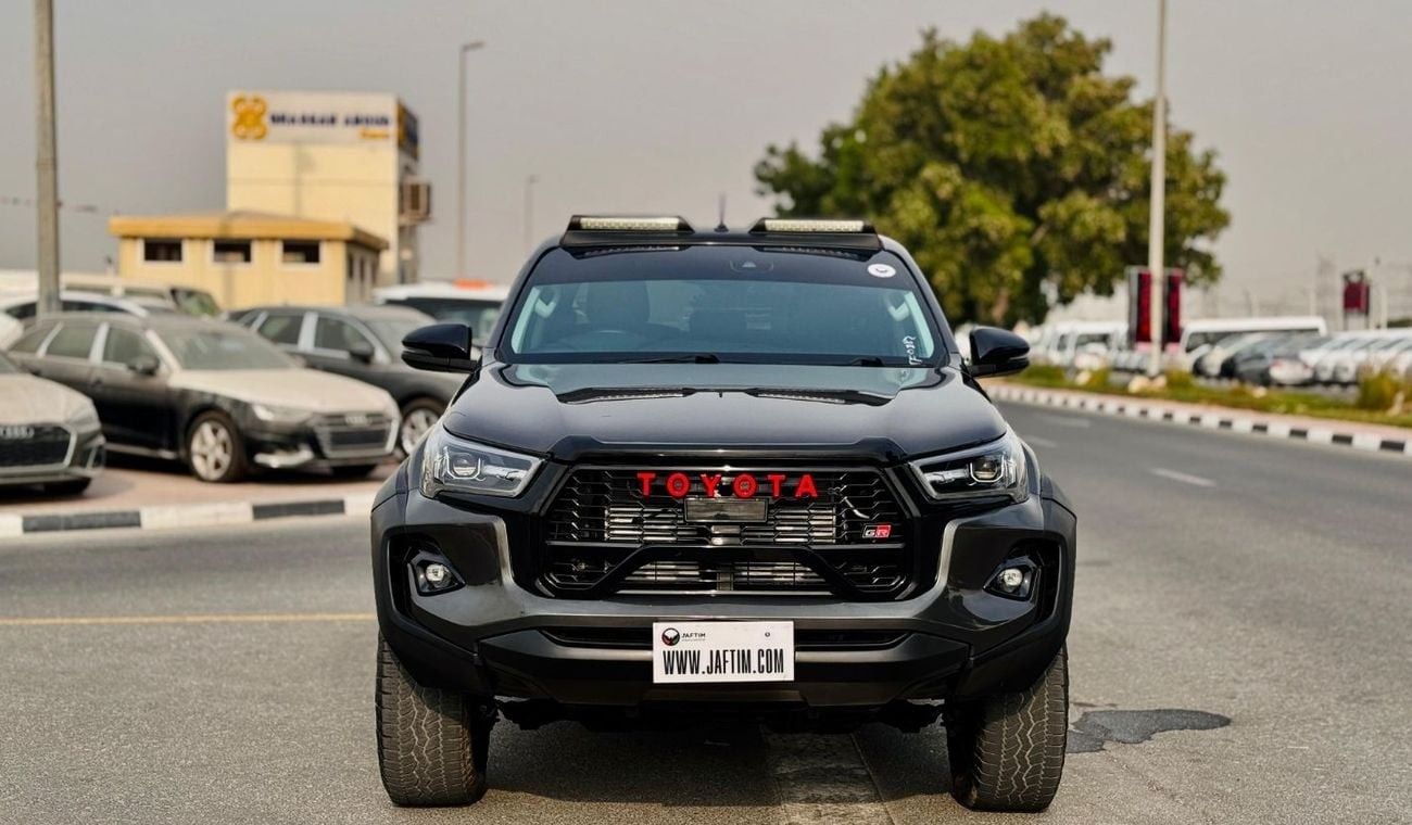 تويوتا هيلوكس MODIFIED TO GR SPORTS | 2.8L DIESEL ENGINE | RHD (AT) | 2021 | ELECTRIC SEAT | 4WD | PREMIUM BLACK I