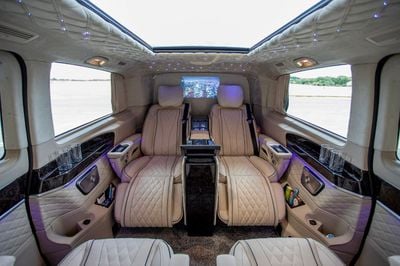 Mercedes Benz V300 AVANTGARDE Senzati® Jet Class® Oryx Edition® — Bespoke 6-Seat Silk Beige Leather | Mercedes-Benz Strategic Part