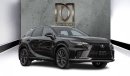 لكزس RX 350 F-Sport2/2024. Local Registration +10%