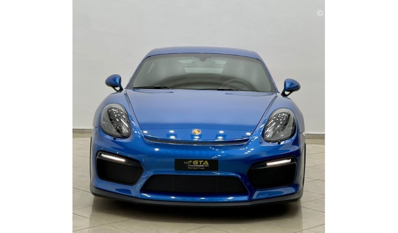 Porsche Cayman GT4 2016 Porsche Cayman GT4, Porsche Warranty-Service History, GCC