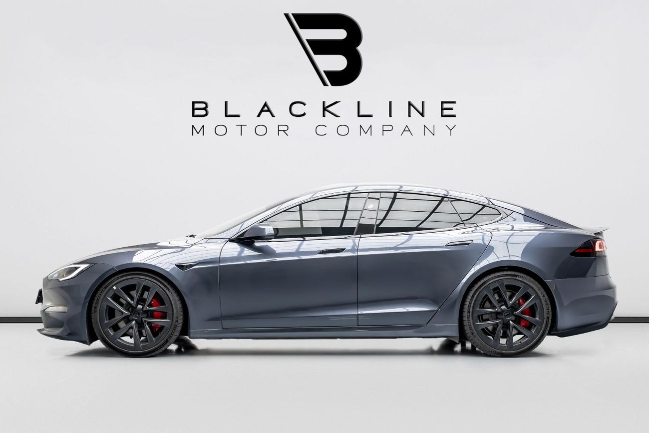 Tesla Model S Plaid (AWD) 2023 Tesla Model S Plaid, 2027 Tesla Warranty, Tesla Battery Warranty, Low KMs, GCC