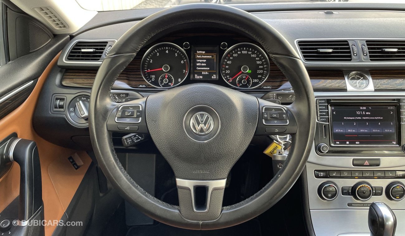 Volkswagen CC 2L | SEL|  GCC | EXCELLENT CONDITION | FREE 2 YEAR WARRANTY | FREE REGISTRATION | 1 YEAR FREE INSURA