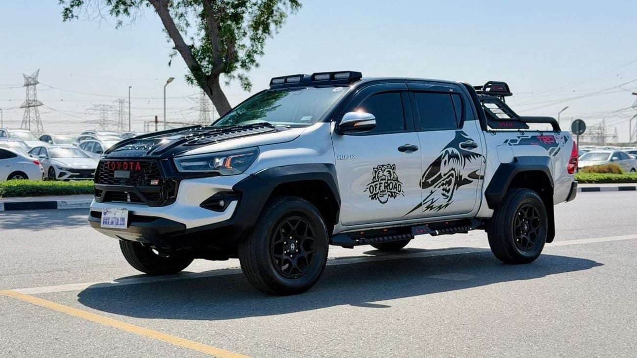 Toyota Hilux 2023| 2.8L DIESEL ENGINE | AT | RHD | HEAVY GTK 4X4 SPORTS BAR WITH BASKET | 4X4 SIDE STEPS WITH LED