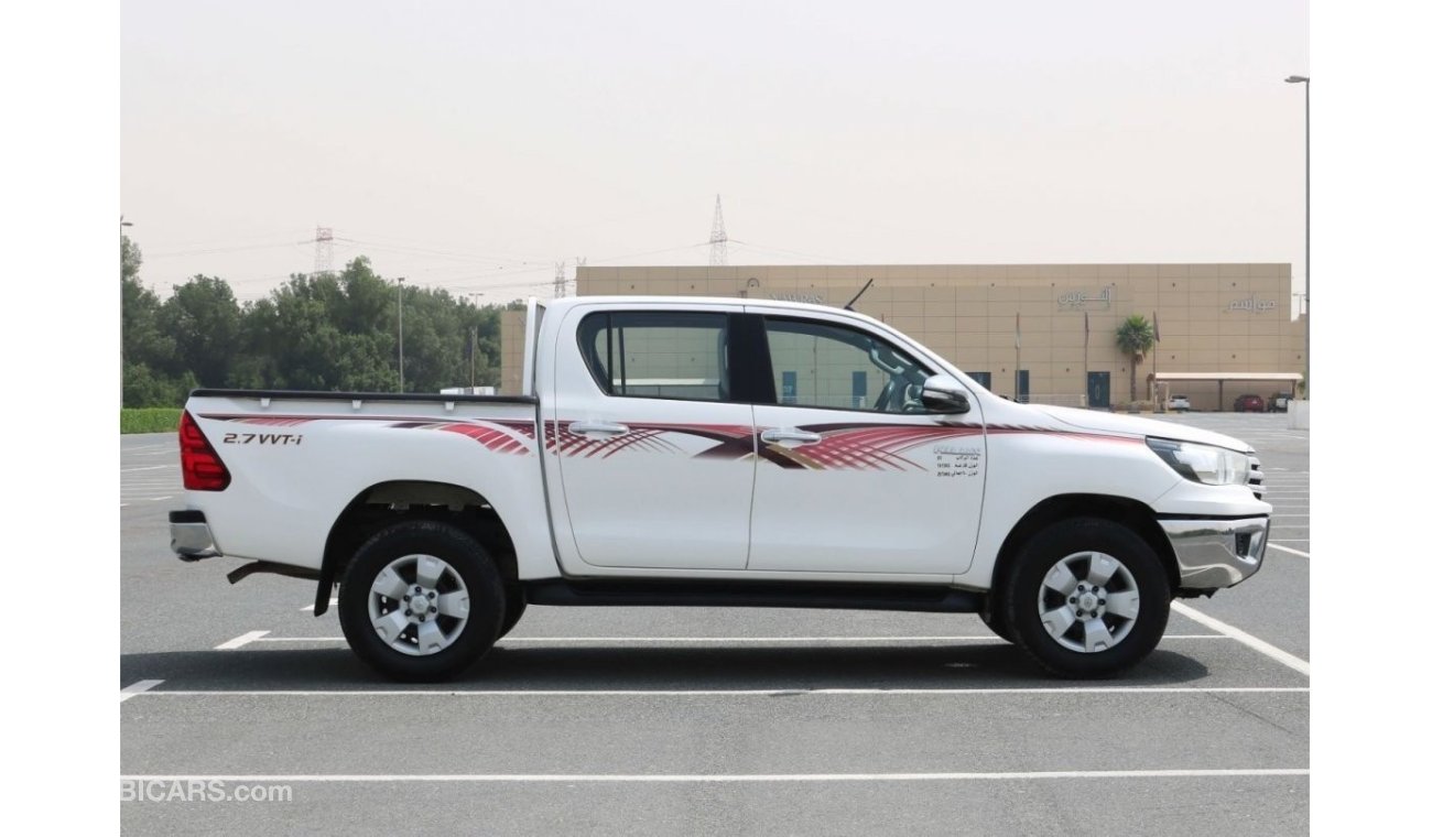 Toyota Hilux GLX 2016 | TOYOTA HILUX GLX SR5 | 4X4, 2.7L, MANUAL TRANSMISSION | GCC SPECS AND EXCELLENT CONDI