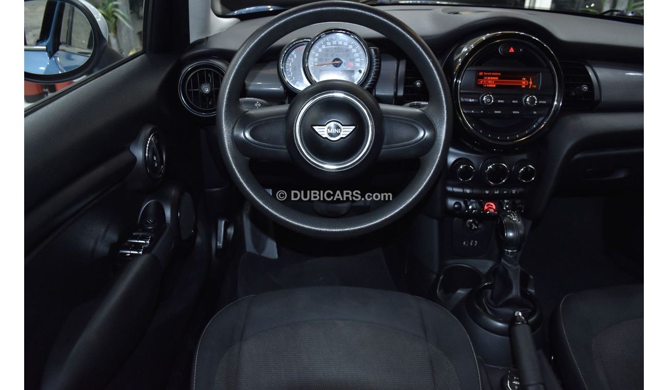 Mini Cooper EXCELLENT DEAL for our Mini Cooper ( 2015 Model ) in Blue Color GCC Specs